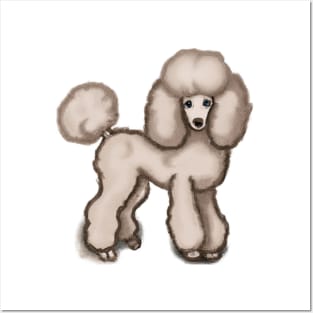 Cute Poodle Drawing Posters and Art